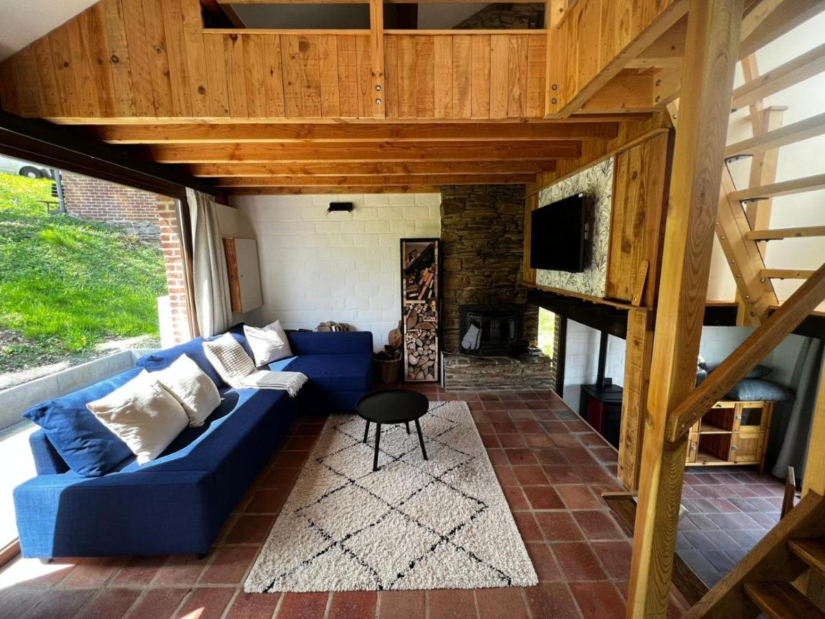 La Cabane D'Helie - Cottage En Pleine Foret - Domaine Du Bonsoy Hastiere-par-dela المظهر الخارجي الصورة