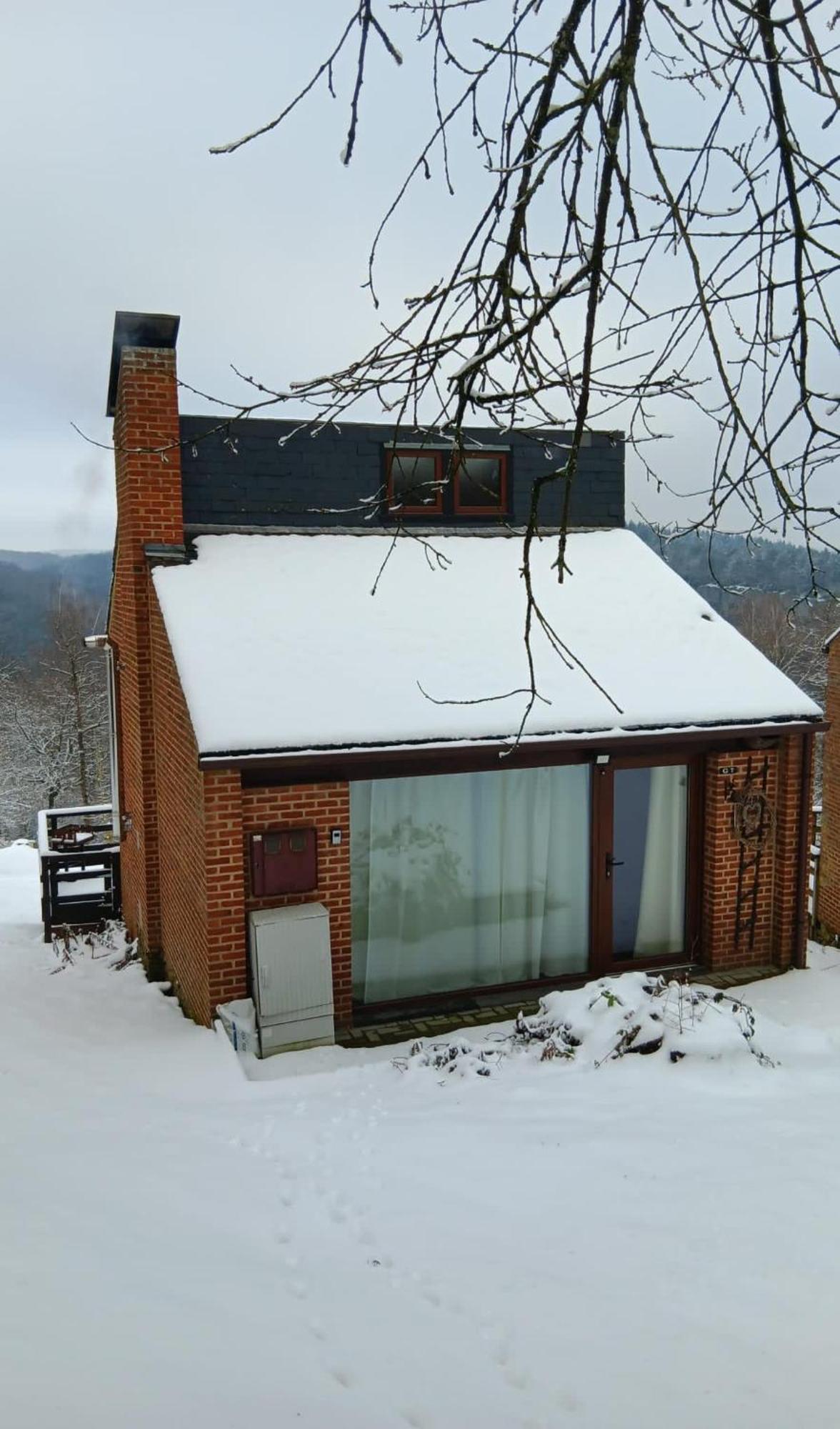 La Cabane D'Helie - Cottage En Pleine Foret - Domaine Du Bonsoy Hastiere-par-dela المظهر الخارجي الصورة